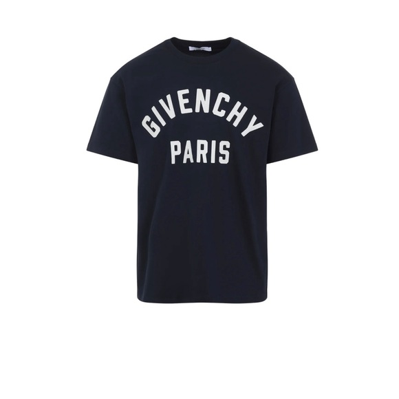 Givenchy Other - GIVENCHY cotton jersey navy embroidered T-shirt size small made in Italy